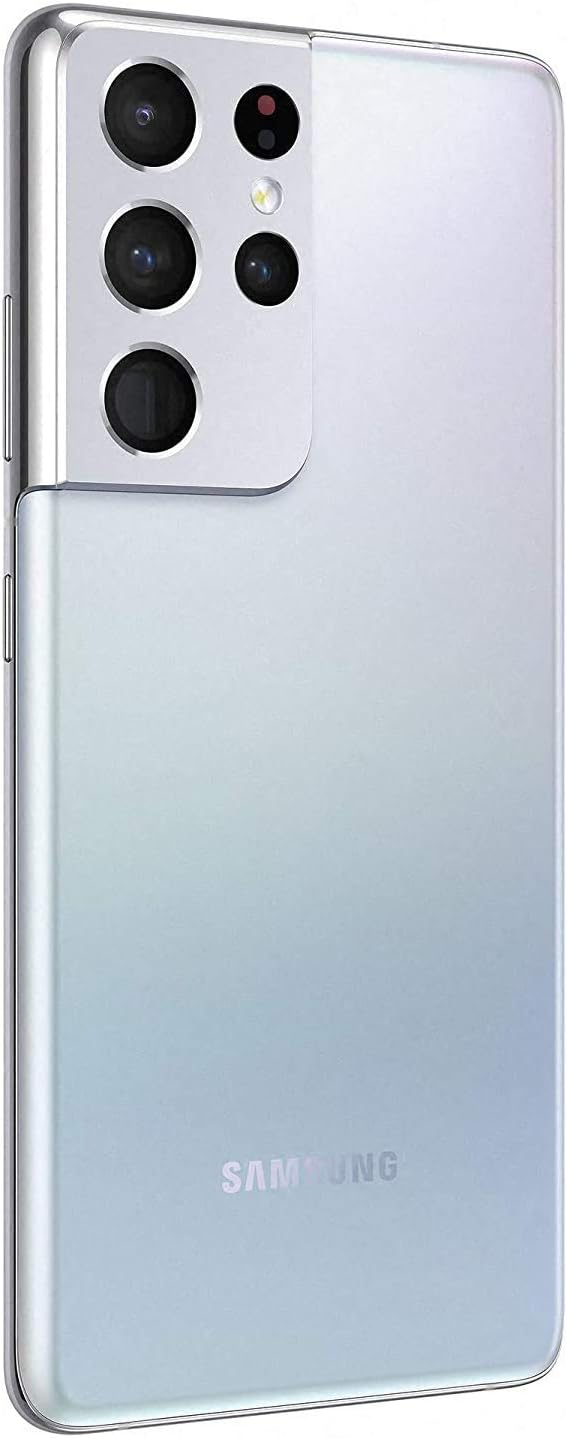 Samsung Galaxy S21 Ultra 5G G998B 256GB RAM 12GB International Version, Phantom Silver (Renewed)
