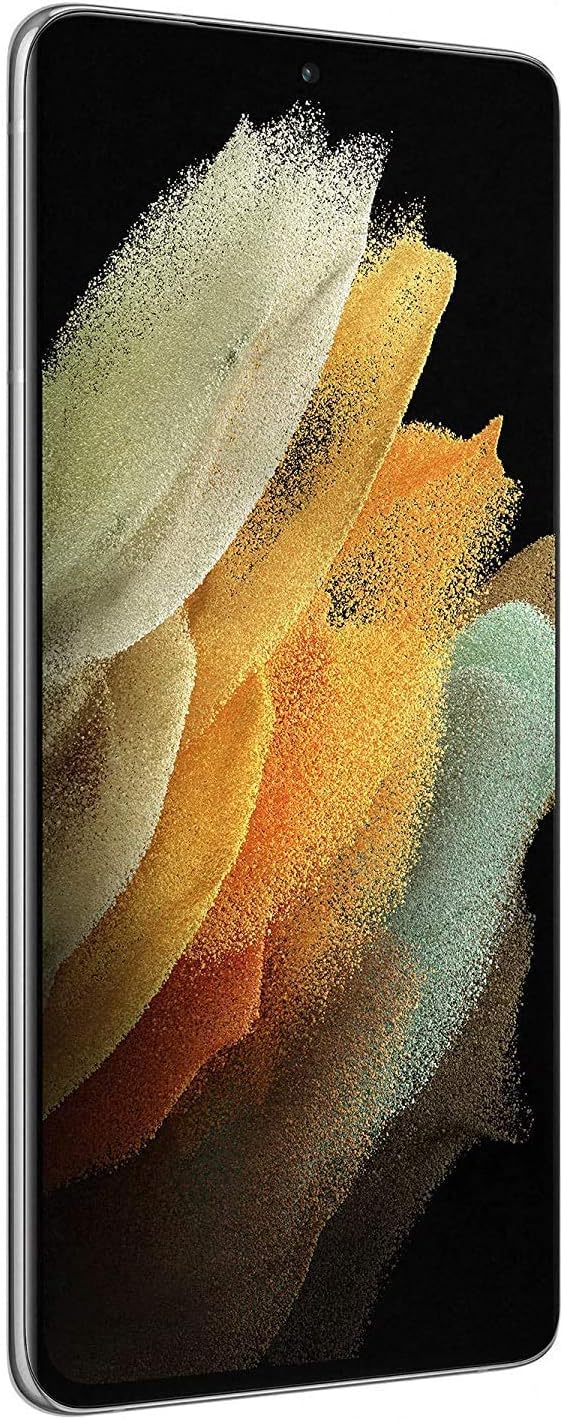 Samsung Galaxy S21 Ultra 5G G998B 256GB RAM 12GB International Version, Phantom Silver (Renewed)