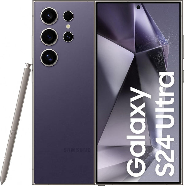 Samsung (Renewed) Galaxy S24 Ultra, 512GB, Purple, 12GB RAM, Android Smartphone, 200MP Camera